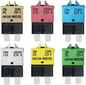 Manual Reset Low Profile ATC <strong>Circuit</strong> <strong>Breakers</strong> 12V - 32V DC 5A 10A 15A 20A 25A 30A - Product Image 2