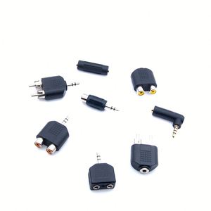 RCA hembra Jack 1 a 2 RCA Spliter Audio estéreo AUX hembra 3,5mm Audio Jack 2 pines hembra enchufe recto - Product Image 1