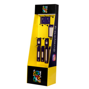 Custom Cardboard Mobile Phone Accessories for Retail Advertising Promotion <strong>Paper</strong> Make up Floor <strong>Hook</strong> <strong>Display</strong> <strong>Stand</strong> - Product Image 5