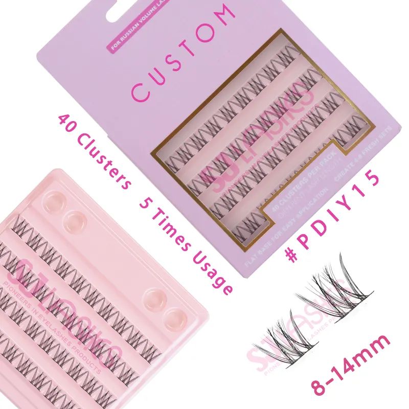 Extensions de cils individuelles mates DIY en gros Cils à bande complète pour les amateurs de cils Commandes en gros Bienvenue