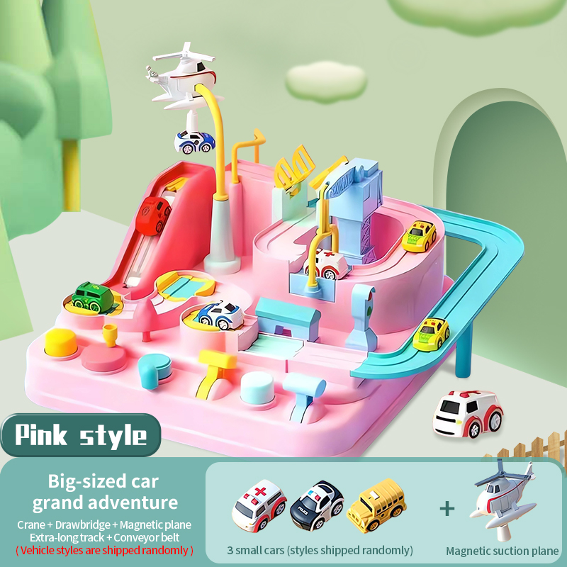 21.5*21*10.5cm Tamaño grande - Rosa - Coche * Caja de 3 colores