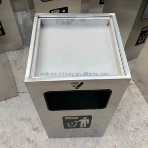 Açık Metal çöp kovası Metal çöp kutusu çöp tenekesi dikdörtgen geri dönüşüm çöp tenekesi Metal çöp tenekesi çöp tenekesi - Product Image 1