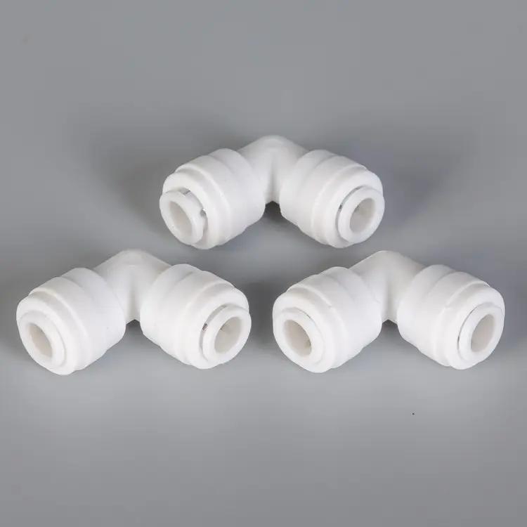 Factory Price Quick Filter Fittings Air Pipe Connector Hose Elbow Connector POM Plastic Quick Connect Fittings For RO System