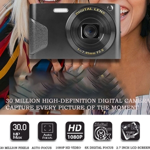 กล้องดิจิตอล C8 4K 2.7นิ้วหน้าจอ LCD HD กล้องย้อนยุครุ่น: 30W รุ่นมาตรฐานสีดำ - Product Image 3