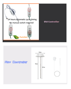 โคมไฟ LED ปลูกดอกไม้สำหรับพืชไฮโดรโปนิกส์พร้อมฟังก์ชันจับเวลา - Product Image 5