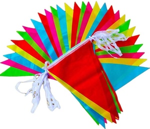 Barato pequeño MOQ personalizado de decoración Banner bandera fiesta banderín - Product Image 4