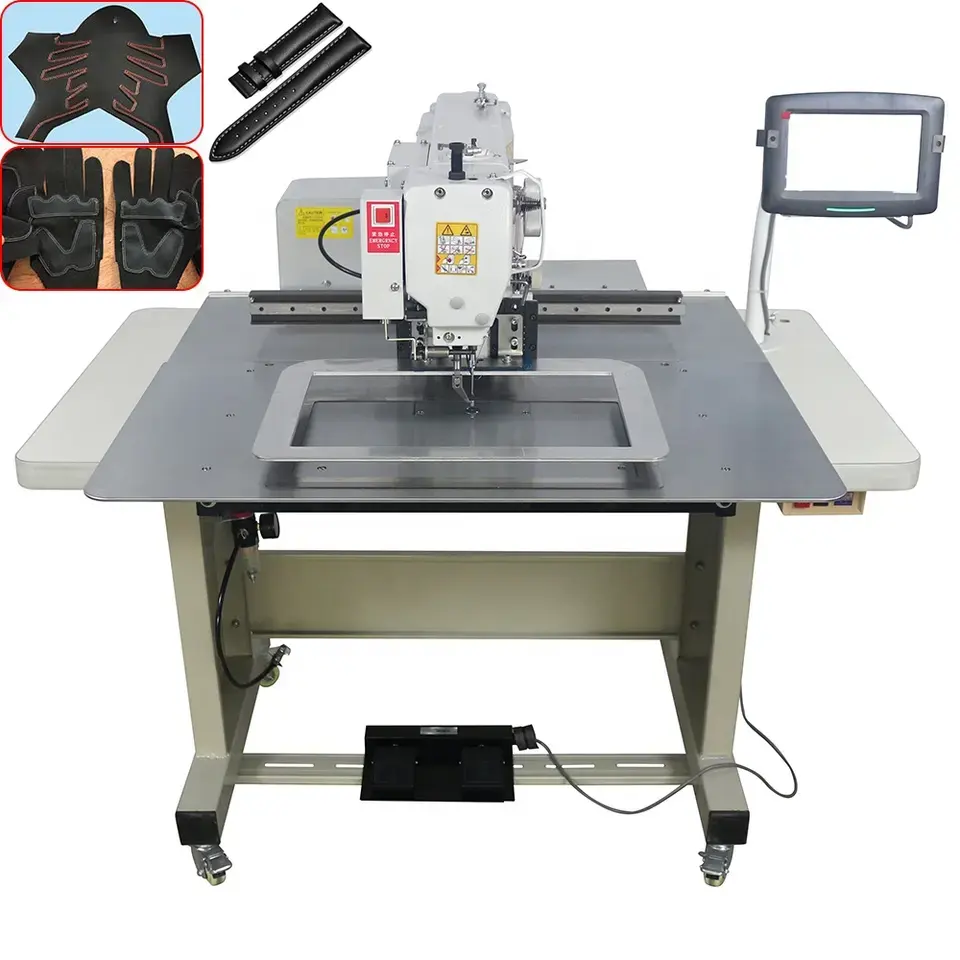 3020 máquina de costura de plantilla máquina de costura automática computarizada patrón de Etiquetas tejidas máquina de coser