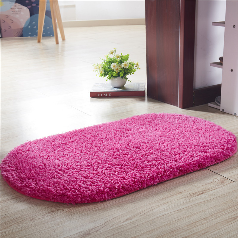 Rose-pink lambskin oval