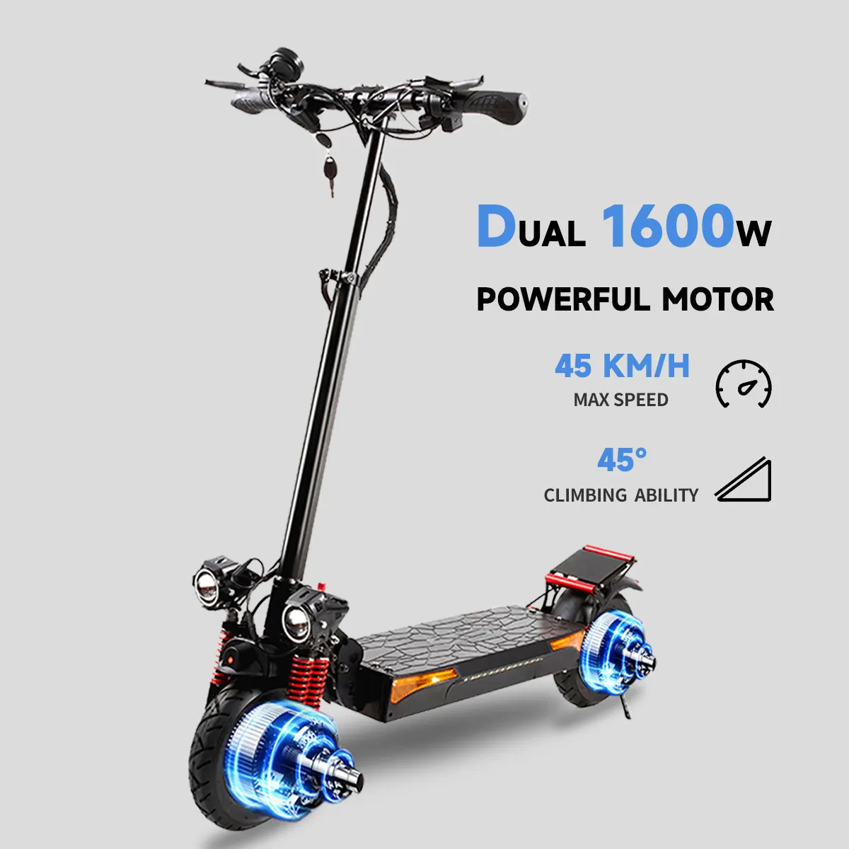 Scooter électrique Dualtron 55KM longue portée 10 pouces grandes roues 45 KM/H vitesse rapide 500W puissance 48V tension mobilité livraison gratuite