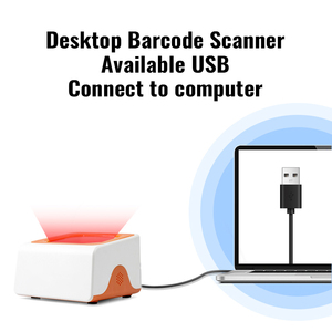 JR P8 2D сканер штрих-кода настольный сканер QR-код считыватель USB линия автоматического сканирования настольный сканер штрих-кода - Product Image 2