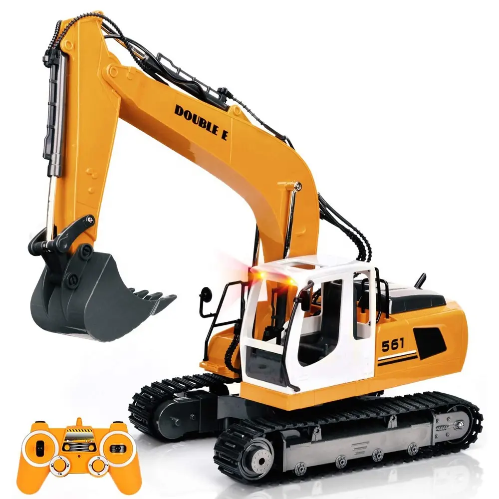 Double E E561-003 RC Excavator Truck 2.4GHz 1/16 Scale Remote Control Alloy Truck RC Car Toys For Children