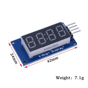 <strong>TM1637</strong> LED Display Module 7 Segment 4 Bits 0.36 Inch Clock RED Anode Digital Tube Four Serial Driver Board Pack - Product Image 2