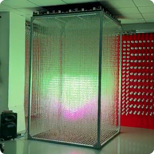 360 gradi RGB LED luce luce colore pieno 3D cubo di luce con Built-in SD Card di controllo per la visualizzazione della finestra del centro commerciale - Product Image 3