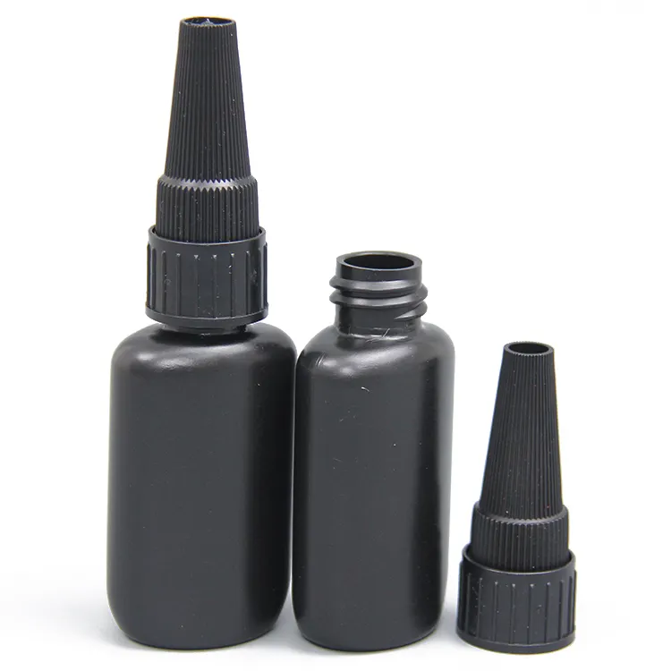 재활용 검은 병 10Ml Diy 용 블랙 빠른 접착 접착제 점 적기 병