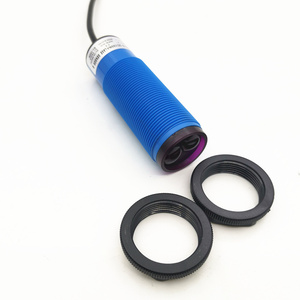 Sensor de interruptor fotoeléctrico tipo difusor M30 NPN NO, sensor de Fotocélula de luz de 3 cables de 2, 1, 2