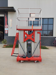 Hot bán 4m đến 18M đôi mast Lift nhỏ điện manlift thủy lực dọc trên không Xây Dựng Công Trình nền tảng thang máy - Product Image 3