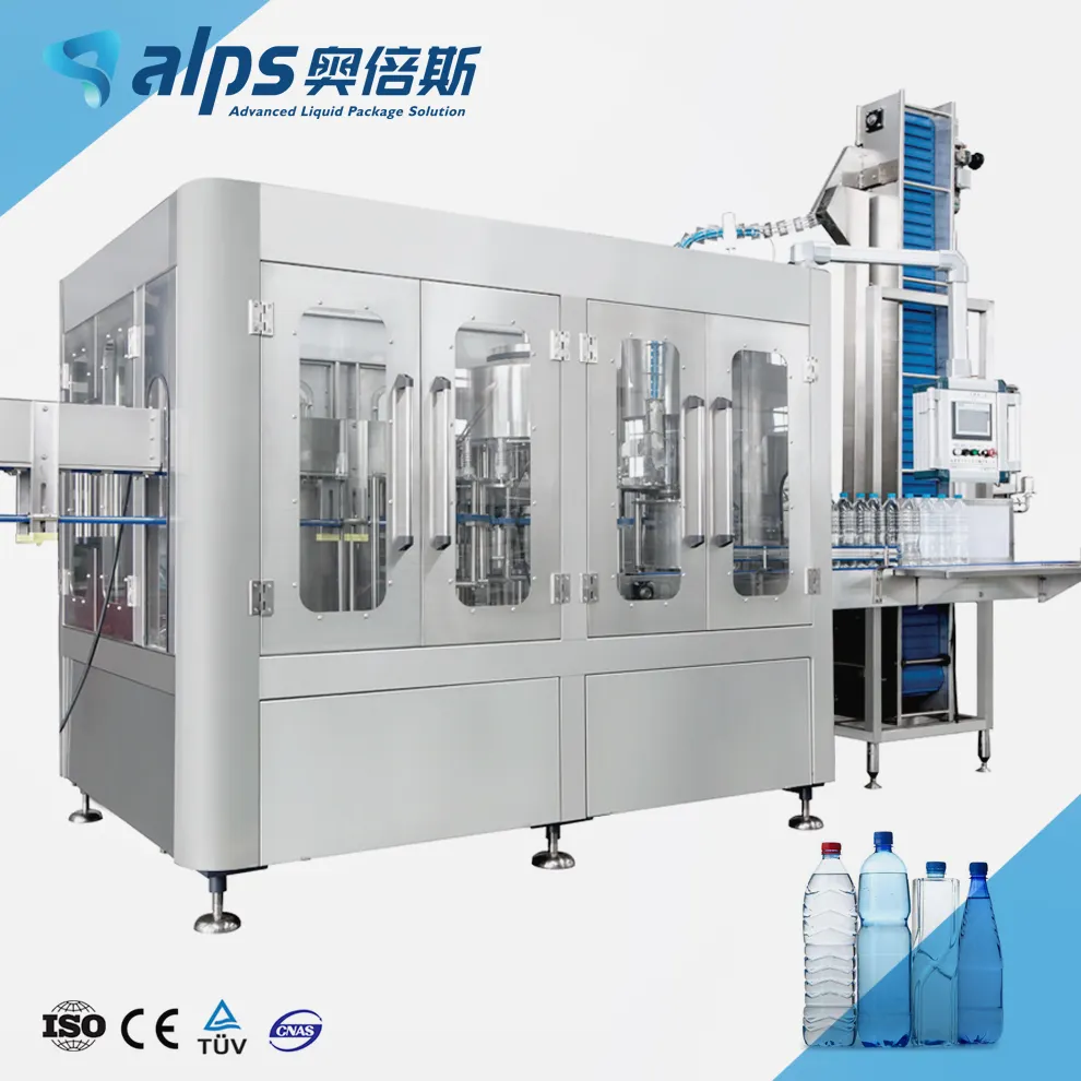 Linha de produção completa automática para água potável, máquina de enchimento de água mineral/máquina pura de garrafa