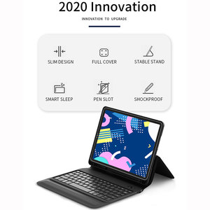 WIWU 2021热卖智能键盘无线蓝牙适用于iPad Pro <span class=keywords><strong>10.2</strong></span> 11，带对开软触摸皮套
