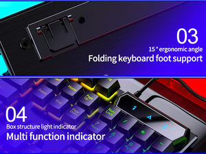 Hot Selling Wired Backlit Usb <strong>Computer</strong> Gaming <strong>Keyboard</strong> Multi-color Professional V4 Mechanical Gaming <strong>Keyboard</strong> Game Competition - Product Image 6