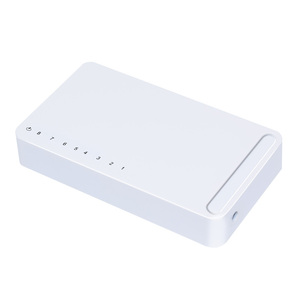 8 porte ad alte prestazioni 100/1000M Switch Ethernet Megabit di rete Hub non gestito per Desktop con QoS SNMP 12 mesi - Product Image 4