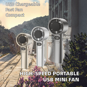 Xách tay Type-C sạc Mini Tốc độ cao 120 tốc độ biến Quạt làm mát 1200/1800mAh pin cho văn phòng điện tử tiêu dùng CE RoHs FCC - Product Image 5