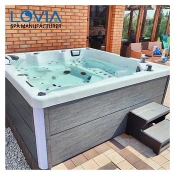 Wholesale Direct Sales Jakuzzy Extrieur Factory Hydro air Massage Bathtub Commercial Hot Tub for Home and Hotel