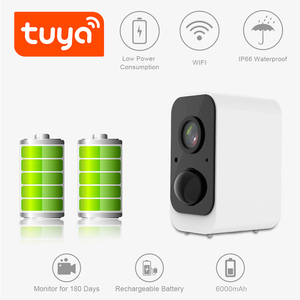 QZT kablosuz güvenlik kamerası pil Tuya güvenlik kamerası WIFI renkli mini IP kamera - Product Image 5