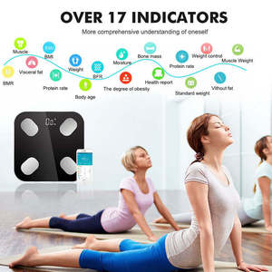 Báscula analizadora de grasa corporal digital al por mayor, pantalla LCD, báscula de peso humano con capacidad máxima de 180kg, alimentada por batería - Product Image 3