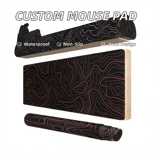 Tappetino per Mouse da gioco con stampa personalizzata Base in gomma antiscivolo con bordi cuciti tappetino per Mouse per Computer impermeabile per uso ufficio - Product Image 2