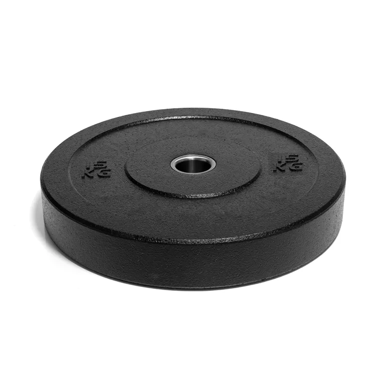 Black Rubber Solid High Elasticity Bumper Plate Weight Plates