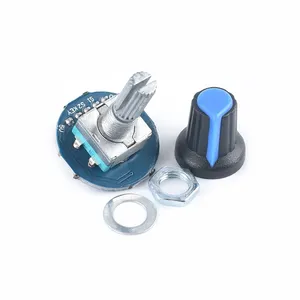 Módulo codificador rotatorio para desarrollo de Sensor de ladrillo Arduino Tapa de perilla de potenciómetro giratorio de Audio redondo EC11
