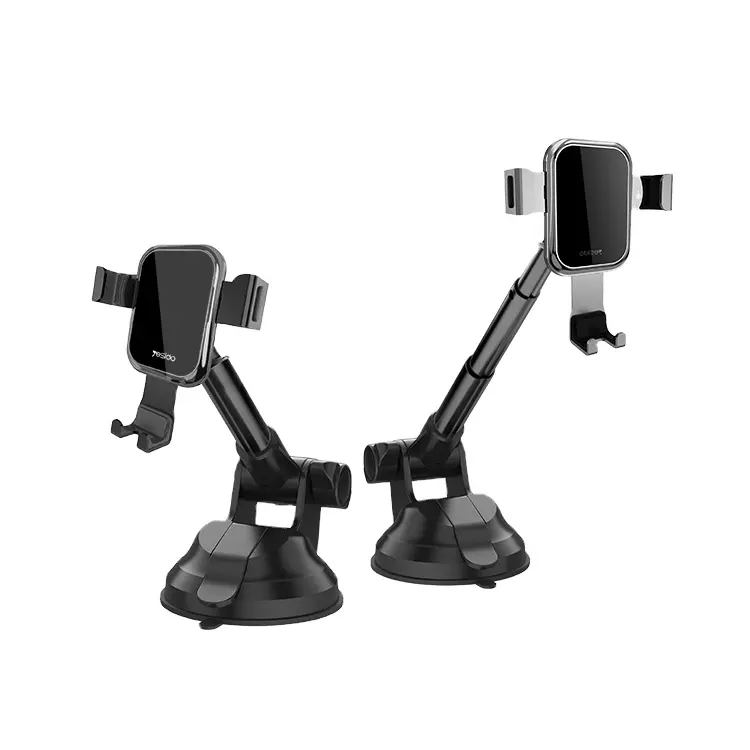 Factory Custom Cell Phone Holder Telescopic Arm Gravity Phone Car Mount Mobile For 4 - 7 Inch