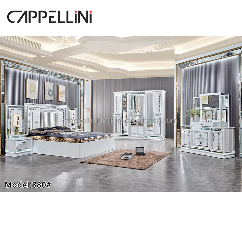 Cappelini-Marco de cama con cabecero para muebles del hogar, moderno, personalizado, de lujo, clásico, madera sólida, tamaño King de California