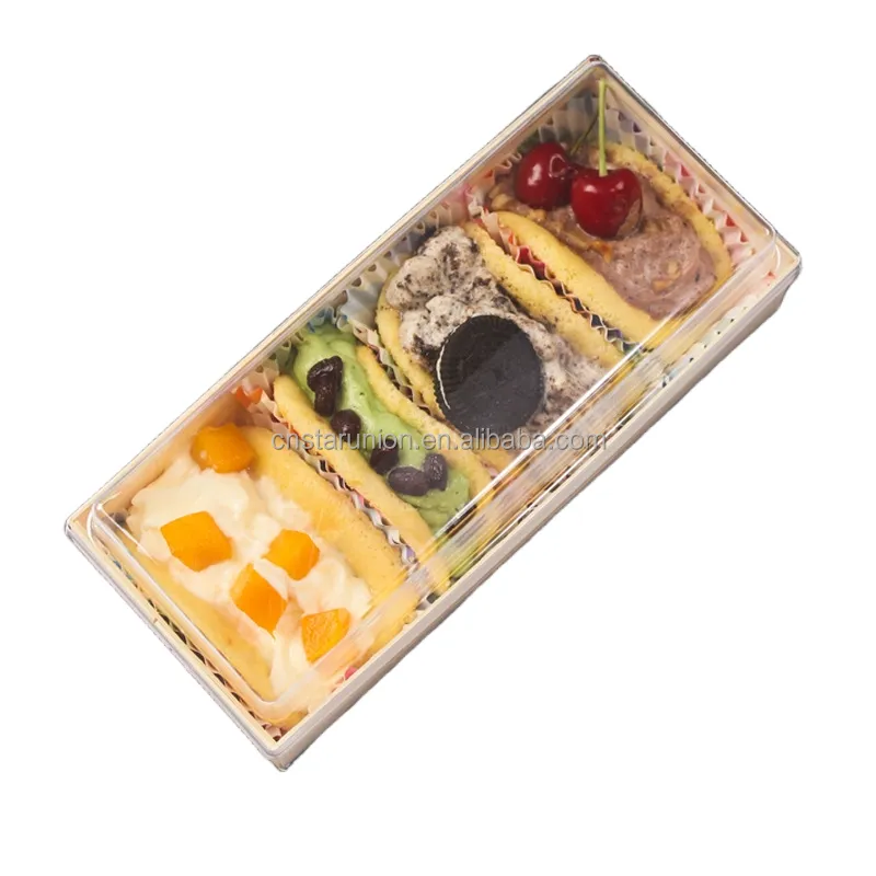 ファストランチケーキミールライスフルーツサラダバーガーテイクアウト包装ボックス用カスタマイズ卸売寿司木製フードボックス