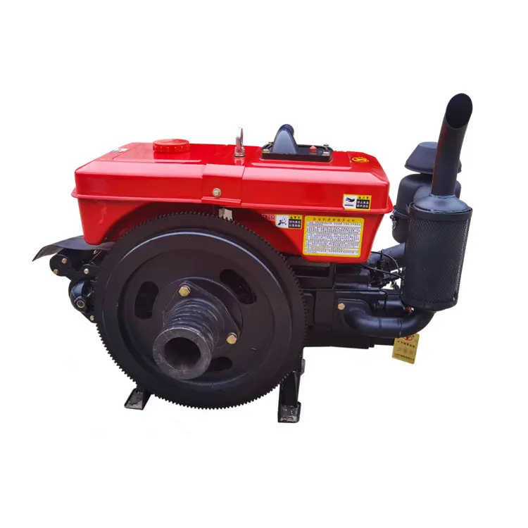 New diesel engine single cylinder electric start motor 35HP water-cooled engine