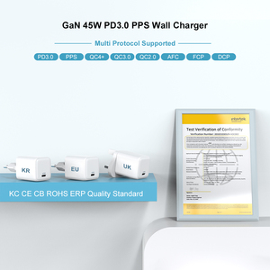 携帯電話1C 1A1C 45w 65w Usb c充電器Gan EU KR PD 3.1 PPSユニバーサル充電器アダプターサムスン超高速充電器45w - Product Image 5