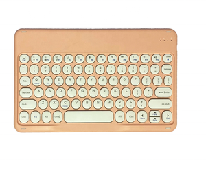 Teclado portátil inalámbrico Bluetooth para Samsung para iPad Air pro Tablet teclado 10 pulgadas Mini teclado con botones de teclas redondas - Product Image 2