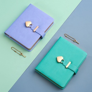 Hot Sale Multiple Colour B6 Note Book Custom Memo Note Pad Journal <strong>With</strong> <strong>Lock</strong> and Key - Product Image 2