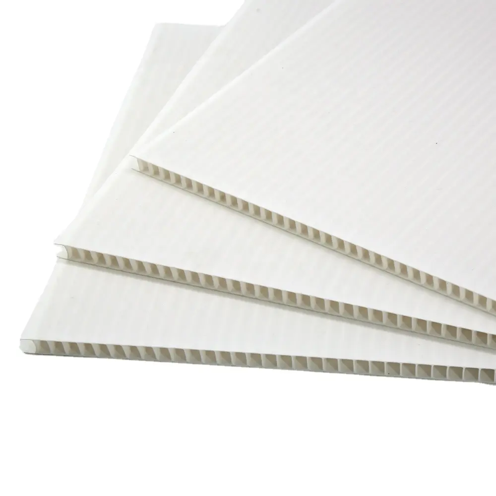 High quality PP Hollow board 3MM 5MM 10MM corrugated sheet for Yard sign and Turnover box