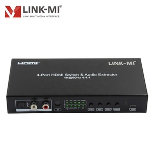 Conmutador HDMI 4K con extractor de audio para configuraciones de pantalla Ultra HD Conmutador HDMI 4 en 1 con control remoto y soporte HDR - Product Image 5