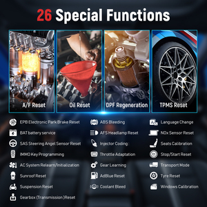 Ancel สแกนเนอร์รถยนต์ FX9000มืออาชีพ,เครื่องมือวิเคราะห์ยานยนต์ OBD2ระบบเต็ม DPF TPMS รีเซ็ต Obd สแกนเนอร์สากล - Product Image 2