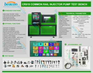 Beacon <strong>Machine</strong> CR819 Common Rail Fuel Injection Pump <strong>Test</strong> Bench - Product Image 5