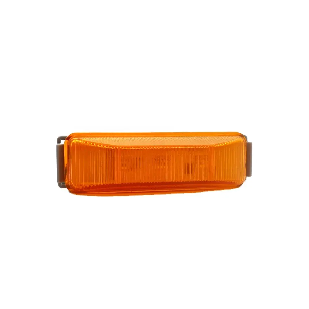 4*1 pulgadas naranja 3 LED luces de marcador lateral delantero con E Mark 12V 24V para camión barco remolque Led marcador indicador lámparas