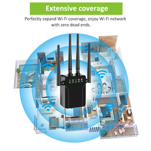 wifi repeater Signal <strong>5ghz</strong> <strong>Wi</strong>-<strong>Fi</strong> Antenna Network Signal Booster Extender 5g 1200Mbps Wifi Repeater - Product Image 4