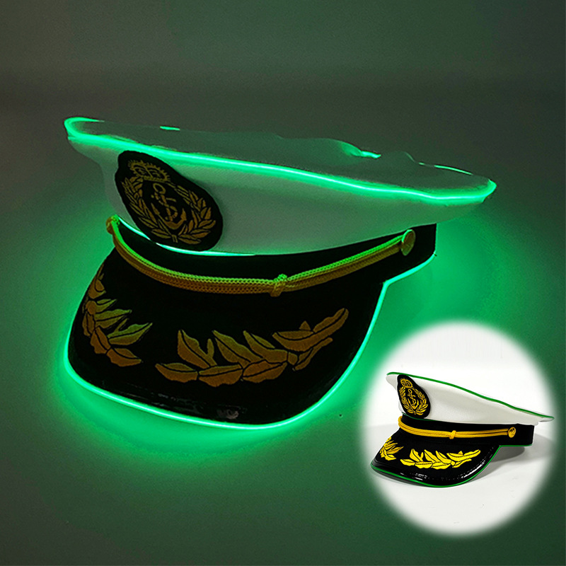 Casquette marine-vert clair