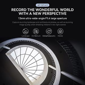 VILTROX 13mm F/1.4 Super Wide Angle Auto Focus APS-C Lens Nik on Z Mount <strong>Cameras</strong> Compatible Z50 Z30 Z6II Z7II Z5 Z6 <strong>Z7</strong> Z8 Z9 ZFC - Product Image 4