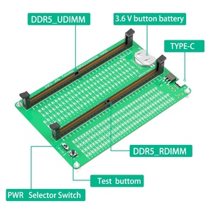 DDR5 RDIMM/UDIMM Speichertester, Desktop-Computer DDR5 Speicher-Testkarte mit LED-Anzeigen für Desktop-Computer Laptop