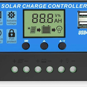 10A 20A 30A Solar laderegler 12V/24V Panel Regler Dual USB Port PWM Auto Parameter Timer Einstellung LCD Solar - Product Image 3