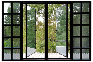 Safe Aluminium <strong>windows</strong> System <strong>Window</strong> <strong>Fixed</strong> Profile High Building with Double 6mm Glass - Product Image 6