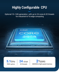Bajo costo Win-Dows Xp Arm Systems I3 I5 I7 Computadora industrial Oem/Odm Phoenix Terminal Industrial Pc Computadora integrada sin ventilador - Product Image 6